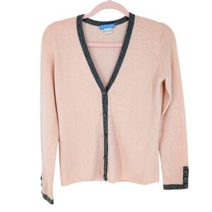 White + Warren 100% Cashmere Cardigan Sweater SOFT